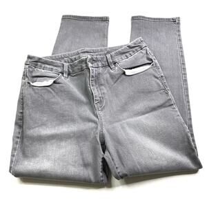 Chico's Gray Perfect Stretch Girlfriend Slim Leg Ankle Jeans Chicos 1.5/US 10